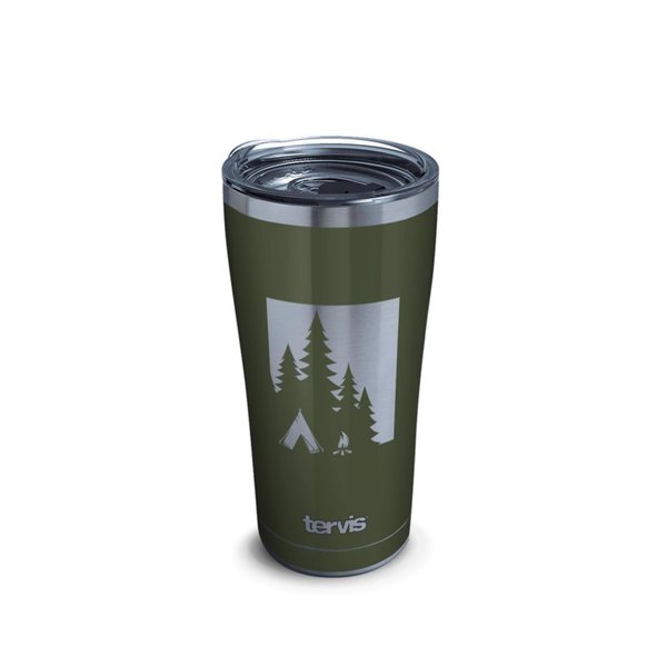 Tervis Tumbler Sojourn 20 oz Campsite Gray/Green BPA Free Double Wall Tumbler 1350412